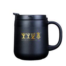 Customized Stainless Steel Insulated Cup 350ml Water Cup With Handle One Dual-use Office Cup Mug thumbnail-2