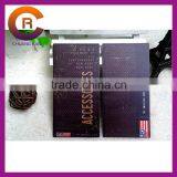 Black Two Sides Printing Custom Made Fancy Hang Tags