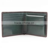 Top quality fashion bifold calf leather purses /men leather coin purses