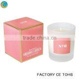 Popular Oriental Design Glass Candle Holders With Gift Box / Votive Tealight Candle Holders Sparkled Pattern