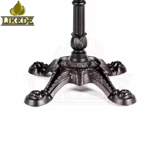 Antique European Classic Black Cast Iron Table Base Unique Furniture Legs thumbnail-5