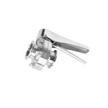 Stainless Steel Silicon/EPDM Seal Weld Clamp Thread Multi Position Handle Butterfly Valve thumbnail-3