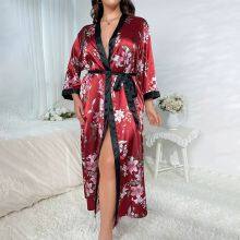 Plus Size Women's Pajama Bathrobe Oversized Manufacturer Customized Pinstar thumbnail-2
