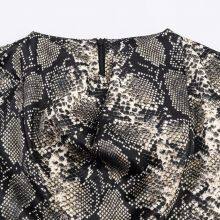 2025 New Fashionable Elegant Women's Animal Print Mini Dress thumbnail-2