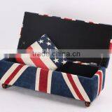 SF-1511 Union Jack Fabric Storage Ottoman thumbnail-1