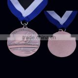 Custom copper medal with lanyard, 3D design