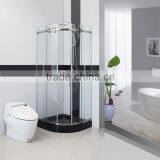 Simple Arc Shaped Glass Bathroom Shower Room thumbnail-2