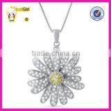 2015 China Wholesale Daisy Jewelry 925 Sterling Silver Pendant Necklace thumbnail-1