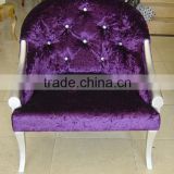 Elegant purple design hotel arm chair XY2500