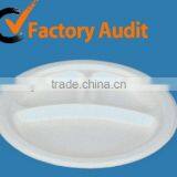 Christmas Kitchen Dinner 3 Compartment Biodegradable Green Bagasse Plate