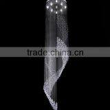 Modern Popular Large Big Hotel Crystal Stair Chandeliers Pendant Hanging Lamp Light Lighting CZ8082/9 thumbnail-1