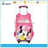 Chinese New Design Kids School Bag With Wheels for Girls Trolley Bag for School Most Popular