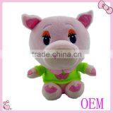 Cartoon Piggy Plush Toy Custom Design Printed Logo Stuffed Pig thumbnail-1