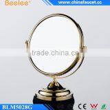 Golden Double Side Brass Mirror Decktop Makeup Mirror thumbnail-2