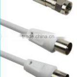 9.5male to Male Cable,plastic Moulding Plugs RG59/RG6/3C2V OFC/CCS/CCA Coaxial Cable