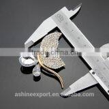 Exqusite Elegant Bulk Crystal Butterfly Wing Brooch/handmade Crystal Rhinestone Brooch thumbnail-3