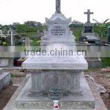 Funeral Coffin, Cremation Urn Cross White Marble Stone Hand Carved Sculpture From Vietnam
