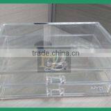 Clear Cube Acrylic Storage 3 Drawers Clear Acrylic Makeup Organizer thumbnail-1