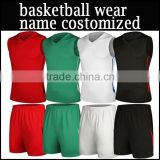 2015 new 100%polyster custom basketball sports wear and basketball uniform and basketball jersey
