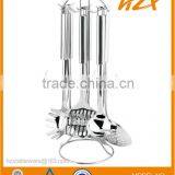 7pcs Stainless Steel Kitchen Tool Set With Pipy Handle