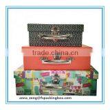 Fashion Square Cardboard Packing Suitcase Box
