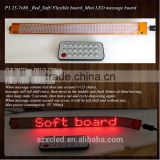 New! P3.25-7x80(296*27mm) Soft/Flexible mini LED message display panel