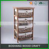 Children Toys Storage Wooden Drawer Cabinets thumbnail-5