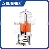 Sunnex High Quality Mirror FInish Stainless Steel Cover Keep Cold 5.0 ltr Buffet Juice Dispenser