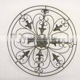 iron round wall art ,Round Wire Metal Wall Art