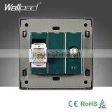 2015 China Hot Sale Wholesaler Wallpad Luxury Wall Light Switch Panel TV+COM Socket thumbnail-4