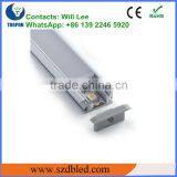 Alloy 6063 Series Aluminum Led Profile PC Cover Clear/frosted/milky thumbnail-1