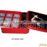 Square Game Cup Mat Box With Lid Inside