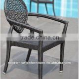 Hotsale Black Rattan Chair With Arms FCO-052