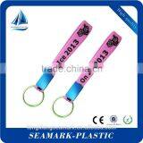 High Qualiry Promotional Keyring Plastic Silicone Band Keychain thumbnail-2