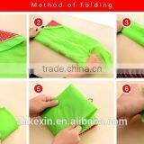 Fashion Cheap Polyester Reusable Shopping Bag Pouch Foldable thumbnail-4