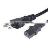 UC Approval Brazil Standard Power Cord Plug With IEC 13 Connector