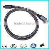 1m Rose Golden Nylon Braided 10gbps USB-C to USB-C Cable thumbnail-4