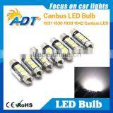 Super White Canbus no Error Festoon 1039 1042 3X SMD5630 Led Bulb White Color