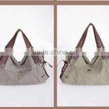 Custom Women Tote Fashion Messenger Canvas Travel Bag thumbnail-2