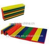 PU Leather Gymnastics Tumbling / Martial Arts Folding Mat thumbnail-5