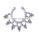 Women Elegant Silver Gold Plated Open Hoop Nose Ring Body Piercing Jewery thumbnail-1