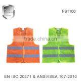 Wholesale Orange Red Mesh Safety Vest thumbnail-2