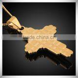 Gold Copper Athena Wide Cross Pendant Essential Oil Metal Jewelry thumbnail-3