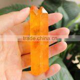 Natural Aura Quartz Crystal Titanium Coating Crystal Point thumbnail-2