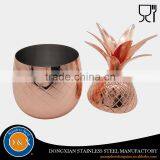 China Custom Design Stainless Steel Copper Pineapple Cup Quality Choice thumbnail-2