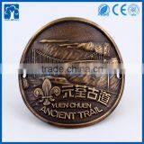 Custom Geocache Curved Hicking Stick 3D Embossed Logo Metal Badge Pin thumbnail-1