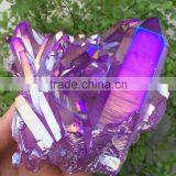 Large Light Purple Raw Crystal Cluster With Plating for Sale thumbnail-2