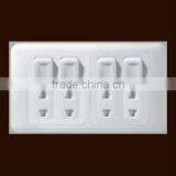 4 Gang Switch and 4 Gang Socket With Luminous Lamp