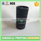 Black Color With UV Logo Round Paper Tube Box for 15ml Bottle Packing thumbnail-1