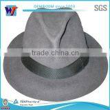 Wholesale Lady Fedora Wool Felt Wide Brim Black Fedora Hats for Women thumbnail-3
